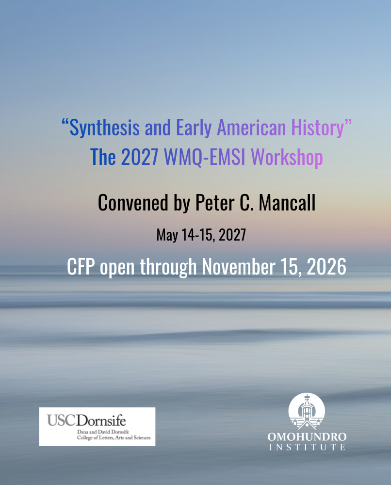 “Synthesis and Early American History”