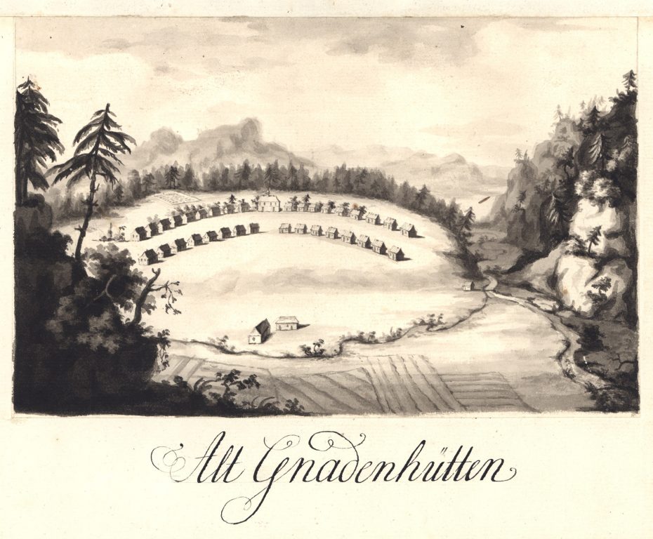 View of Gnadenhutten I, Mp.205.5, UA Herrnhut